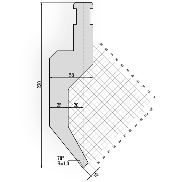 Herramienta plegadora estilo EHT