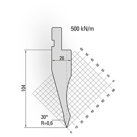 30 degree American press brake punch