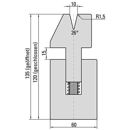 Spring Loaded Hemming Dies for Press Brakes