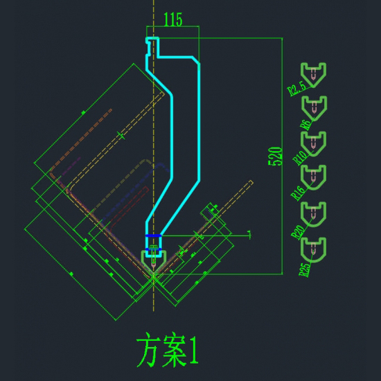 Heavy duty press brake tools