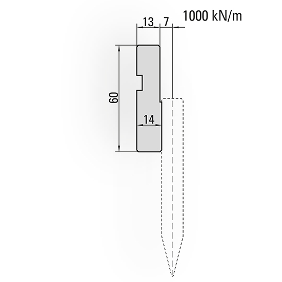 Amada style press brake blades holder