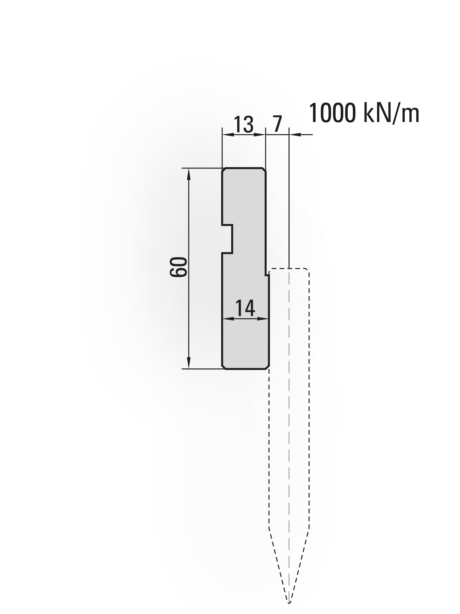 Amada style press brake blades holder