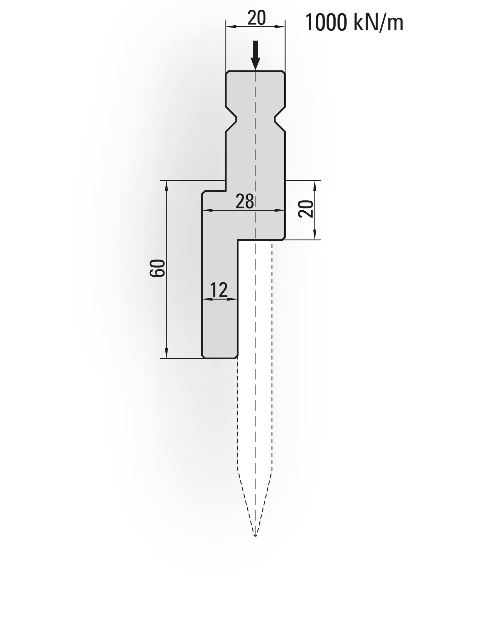 Trumpf / Wila / LVD style press brake blades holder