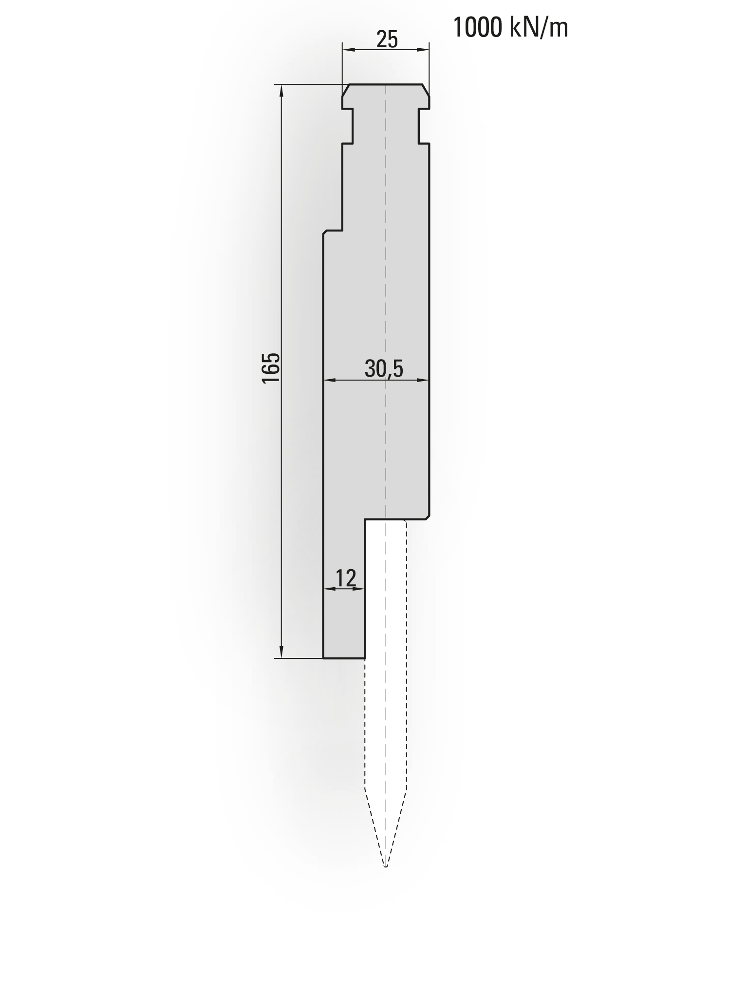 Weinbrenner style press brake blades holder