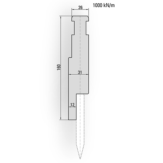EHT style press brake blades holder